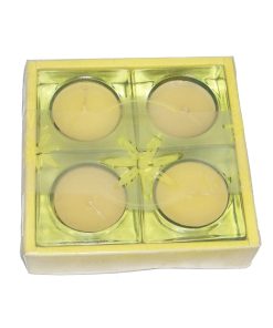 Set de 4 lumanari galbene