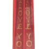 Set de 2 lumanari rosi cu inscriptionarea: "I Love You"