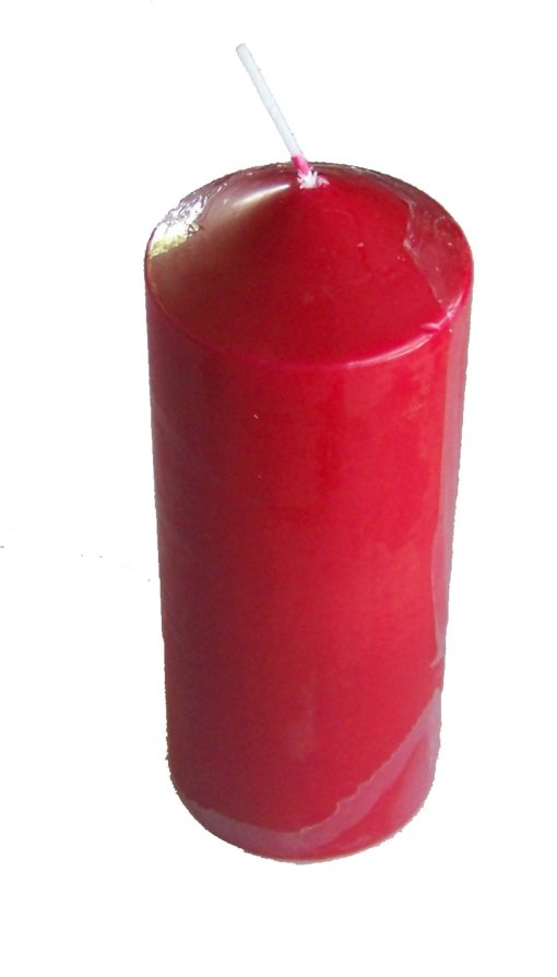 Lumanare rosie cilindru XL