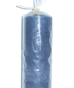Lumânare cilindrică albastră - 10 cm