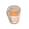 Lumanare portocalie cu aroma de portocala