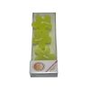 Set de 3 Lumanari floare verde deschis