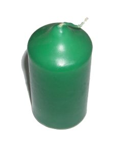 Lumanare cilindru verde