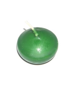 Lumanare verde in forma de trandafir